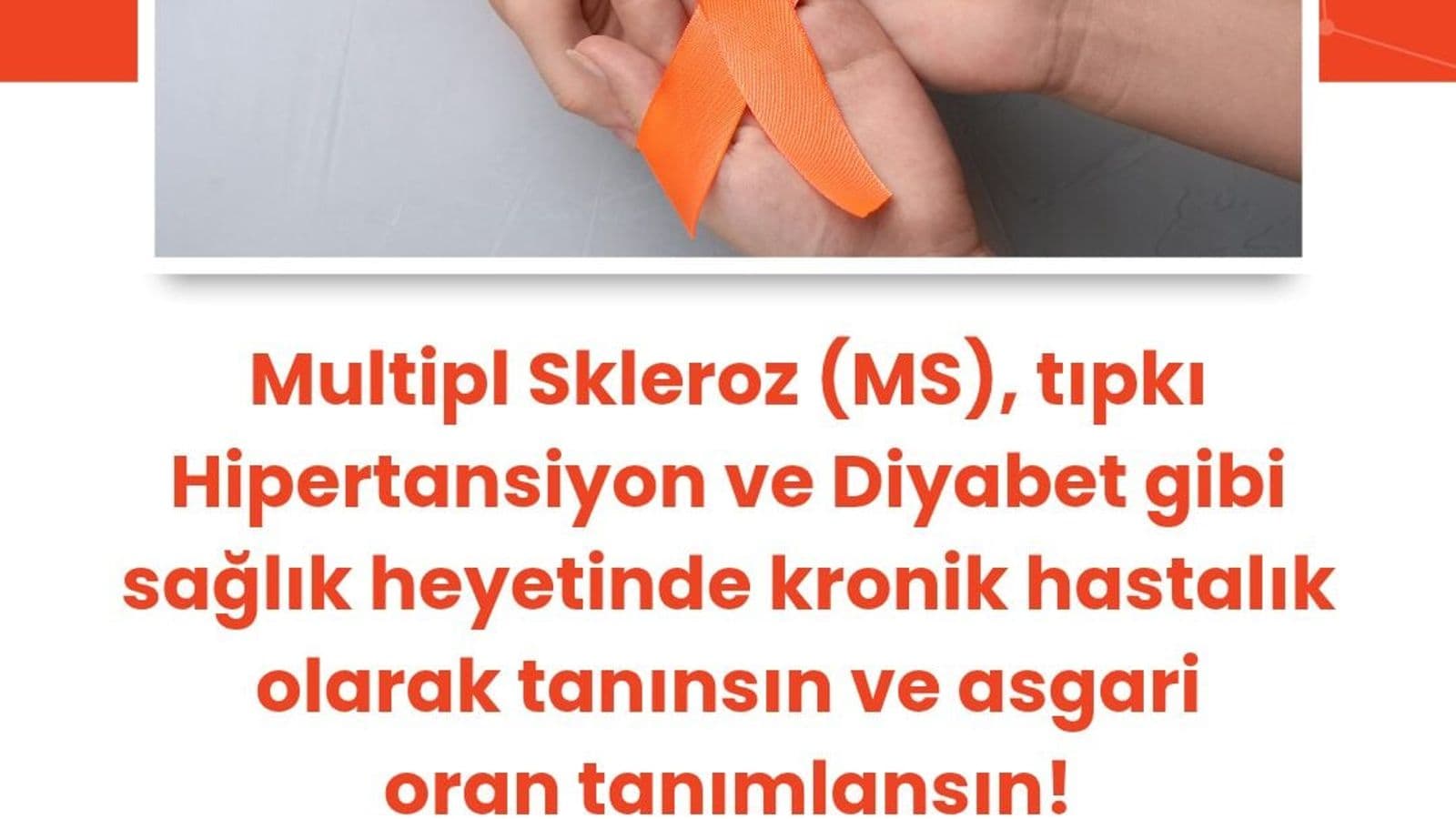 MS, sağlık heyetinde dikkate alınan kronik hastalıklar listesine eklensin!